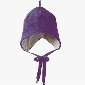 Disana wool hat - size 2 (12-24 months) - plum colour